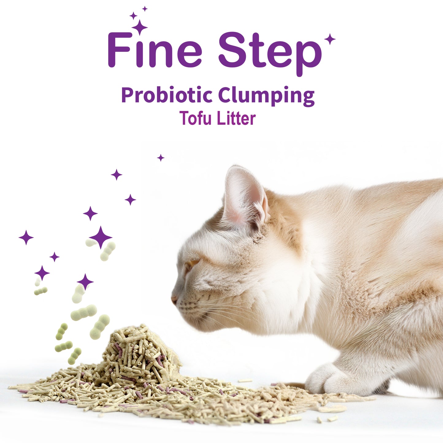 Probiotic Clumping Tofu Cat Litter by Fine Step