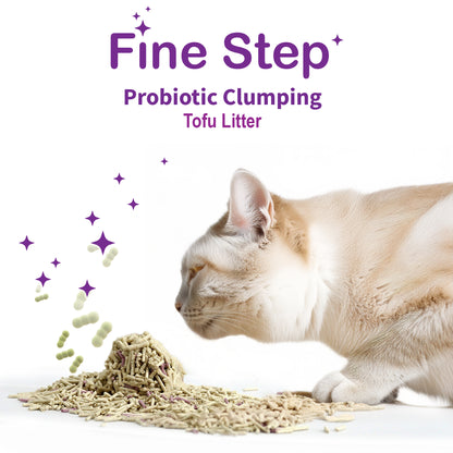 Probiotic Clumping Tofu Cat Litter by Fine Step