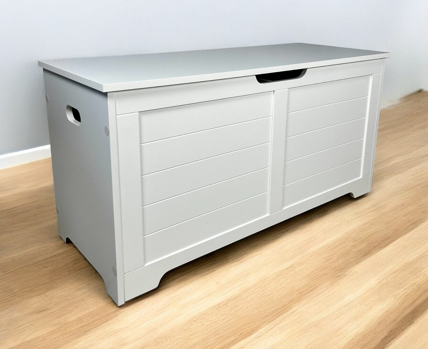 White Cat Litter Box Enclosure with Top Open Design