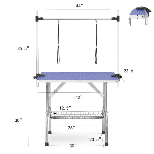 Heavy Duty Portable Adjustable Pet Grooming Table