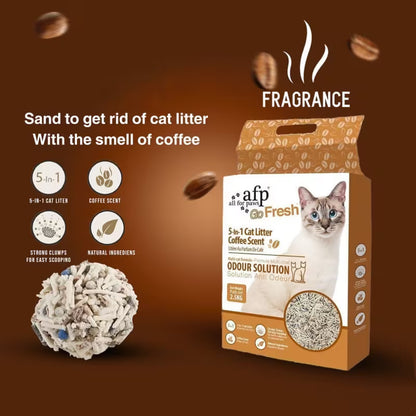 5 in 1 Tofu Cat Litter (Coffee Scent)