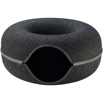 Cozy Kitty Cat Donut Tunnel Bed