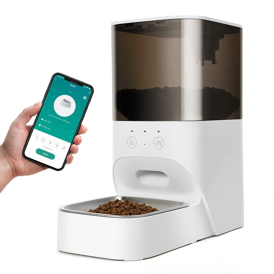 Automatic Smart Pet Feeder, Timed and Programmable with App Control & Voice Recording