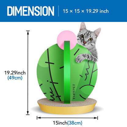 Cactus-Shaped Design Cat Scratching Post and Scratching Board